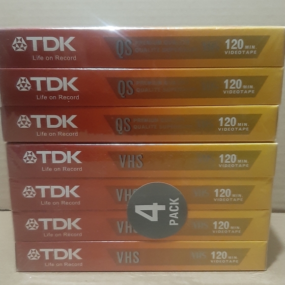 7 TDK premium quality VHS cassettes new - Picture 1 of 3